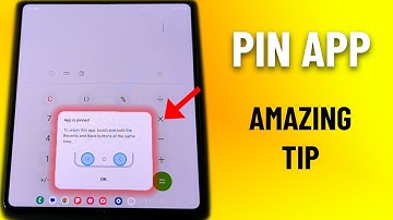 How to turn on Pin App for Samsung Galaxy Z Fold Series Phone