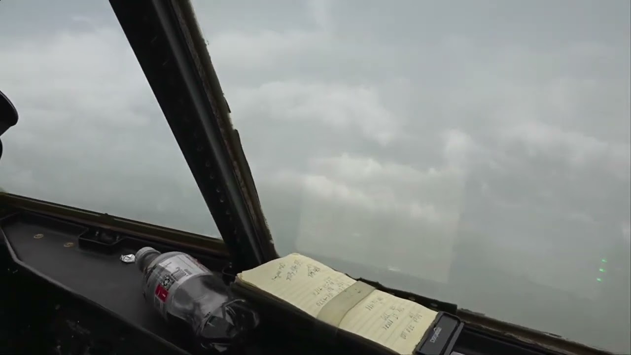 Hurricane hunter plane flies into eye of Ian YouTube