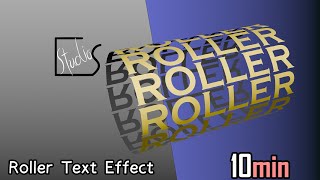 Text Effect with Blender:  Roller Text Effect [tutorial]