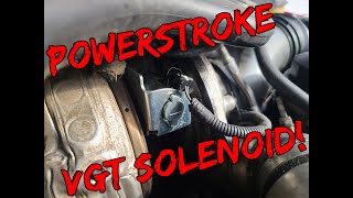 The Midnight Mechanic  Easy Powerstroke 6.0 VGT Solenoid Replacement!