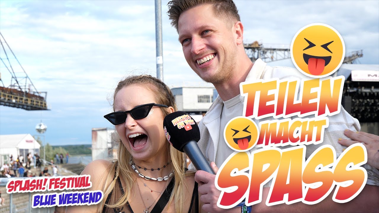 TEILEN macht SPASS 😝👫 Straßenumfrage splash! Festival 2022 - Blue Weekend