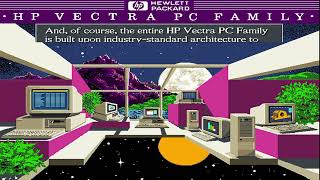 1990 Hewlett-Packard Vectra PC product line PC DOS Business Trade Demo Presentation #computermuseum