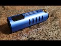 Imalent LD70 in blue - close up recording - mini LED flashlight