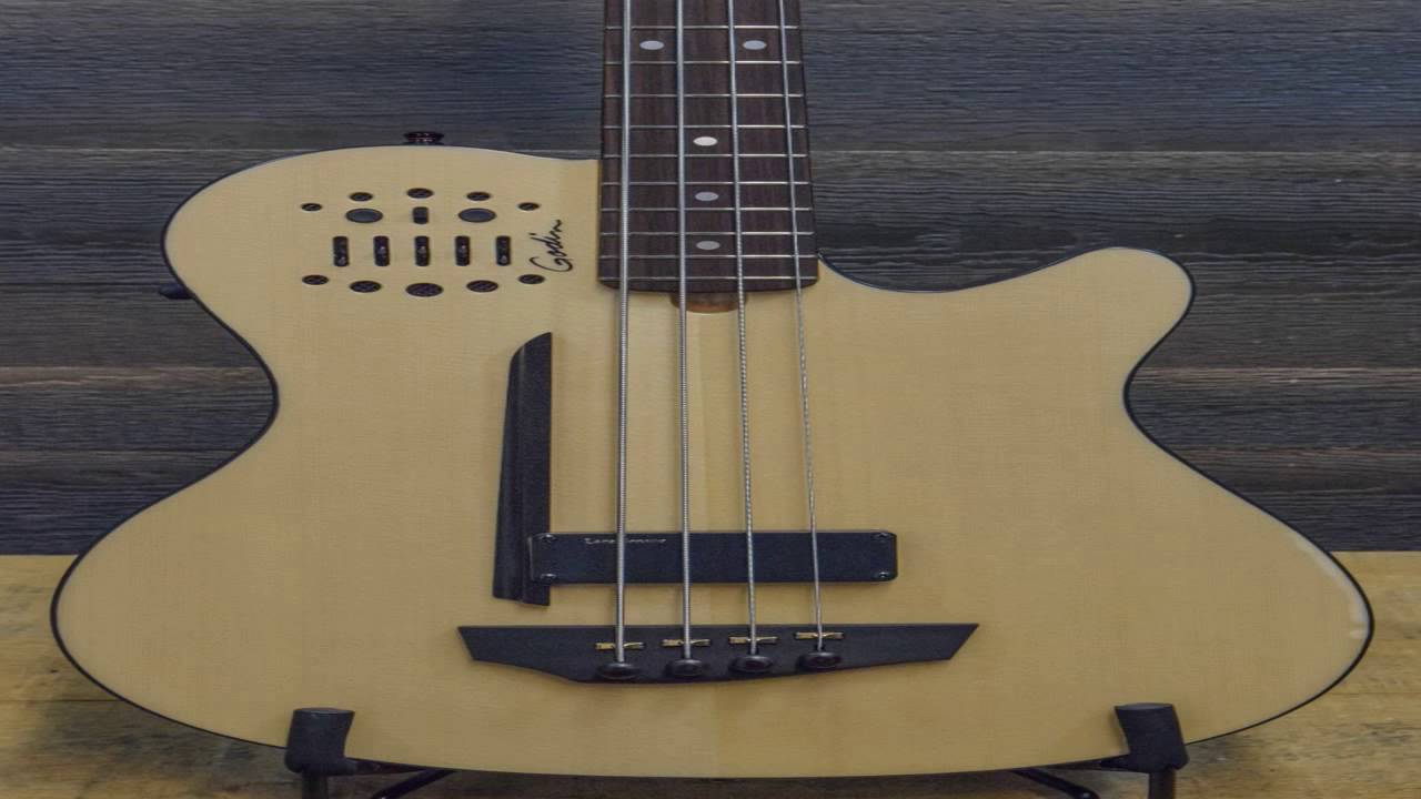 Godin A4 Ultra Fretless Bass Natural SG EN SA YouTube