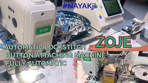 zoje automatic button attaching machine fully automatic #zojesewingmachine #buttonatto #nayakji