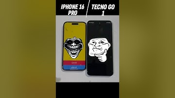iPhone 16 Pro vs Tecno Spark GO 1 #shortsviral #shorts