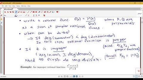 Introduction to Partial Fraction Decomposition (Section 7.4, part 1)