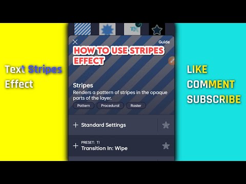 How To Use Stripes Effect || Text Stripes Effect In Alight Motion