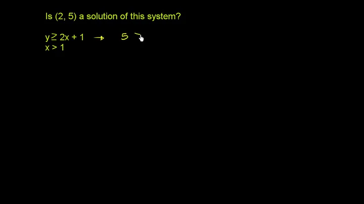 Checking solutions of systems of inequalities example | Algebra I | Khan Academy