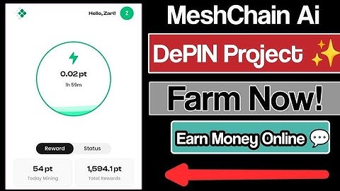 Earn Free Tokens with Meshchain AI Depin Airdrop || Earn Money Online
