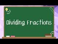 Dividing Fractions Quiz