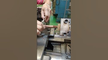 Copper turning work #music #machine #turning #welding #cncturning #automobile #cnc #tools