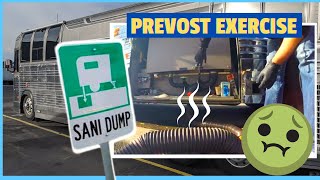 How to Exercise &amp; Sani-Dump a Prevost | The Oreo Tails