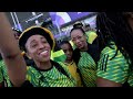 Paris 2024 Jamaica Sports Fans Arriving Stadium Enjoying the Experience.  One Love .  Team  Jamaica