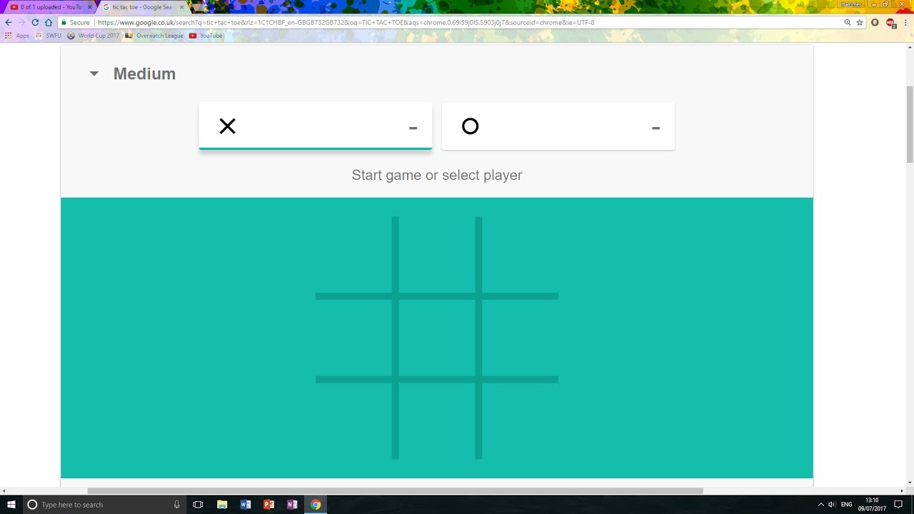 I Beat The Impossible Google Tic Tac Toe !!!!!!!!