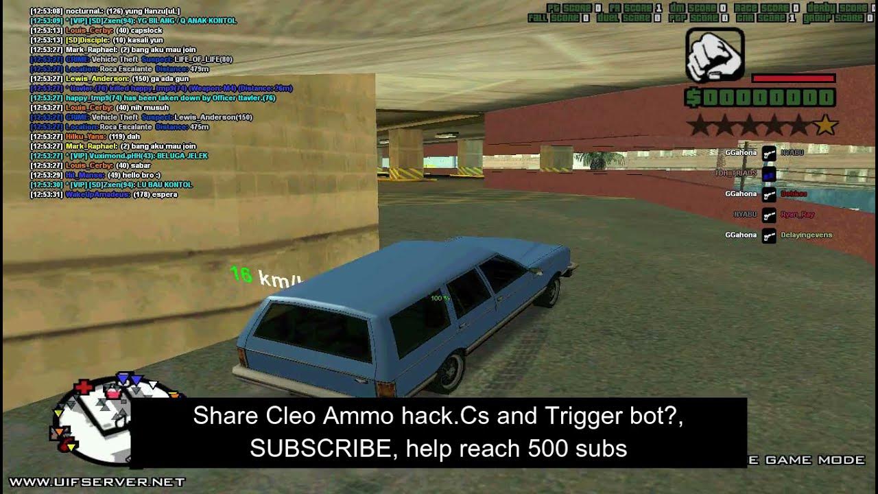 [CLEO] infinite ammo.cs + Trigger bot. Cheat GTA SAMP Free