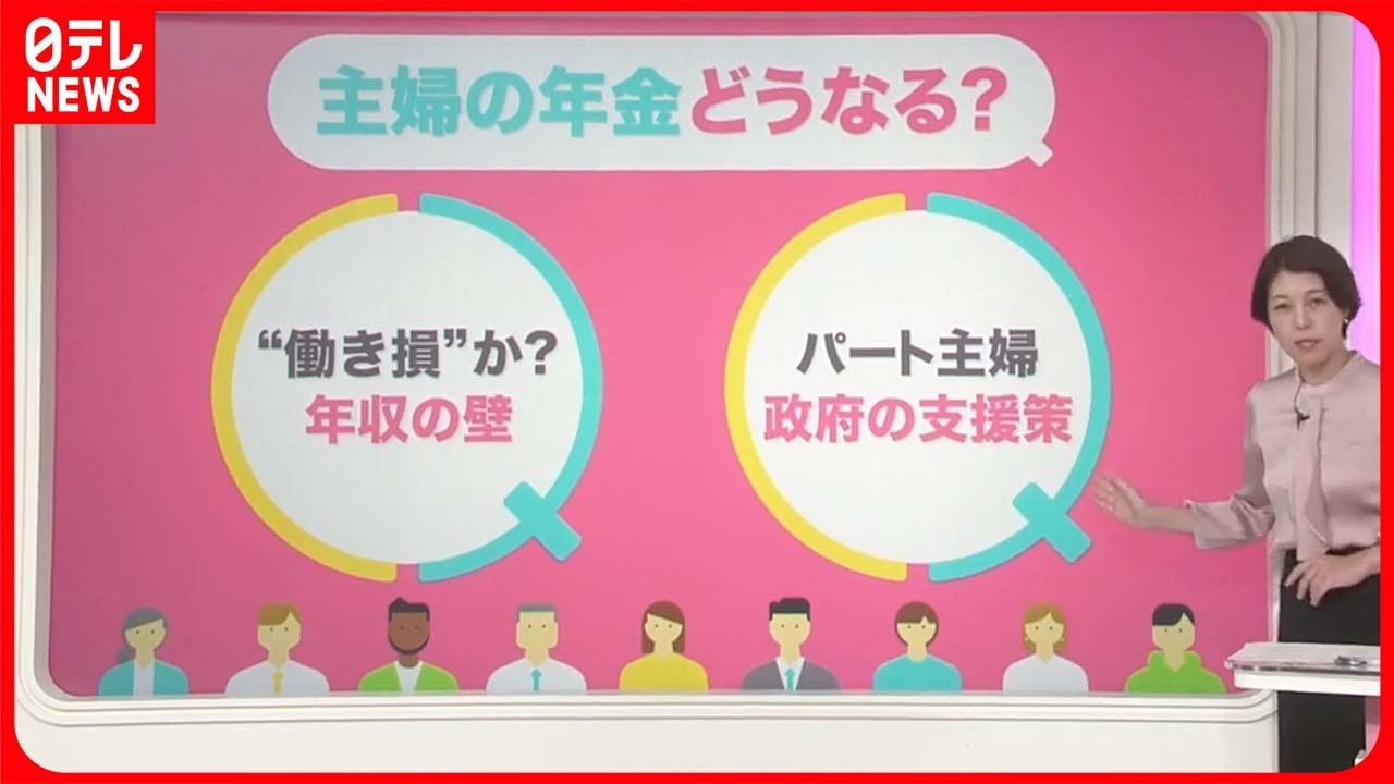 【解説】「主婦の年金」議論始まる「年収の壁」で“働き損”  政府の支援策は？【#みんなのギモン】