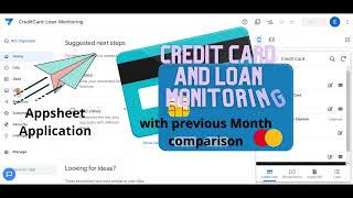 Credit Card and Loan Monitoring with previous month comparison in Appsheet (using UX format rules)
