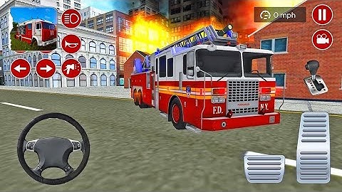 Fire Engine Simulator Gameplay Trailer - (Android, iOS) | Top Best New Free Android Games
