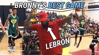 LeBron James CELEBRATES As Bronny Goes Off For 21! LeBron Jr Can REALLY PLAY 🔥