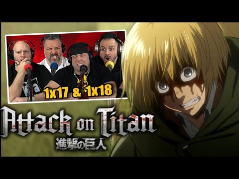 First time watching Attack on Titan reaction episodes 1X17 & 1X18 (Sub)