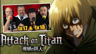First time watching Attack on Titan reaction episodes 1X17 & 1X18 (Sub) by Badd Medicine 82,158 views 3 weeks ago 49 minutes