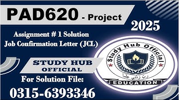 PAD620 Assignment 1 Solution Fall 2025 #pad620 #project