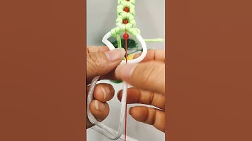 Cách thắt nút dây vòng hình bông hoa cực đẹp #shorts