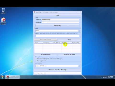 How To Use Yahoo! Mail Print Multiple E-mails Software