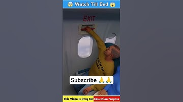 Pulling the emergency door on a plane #facts #3danimation #video #shorts #viral#trending #ytshort