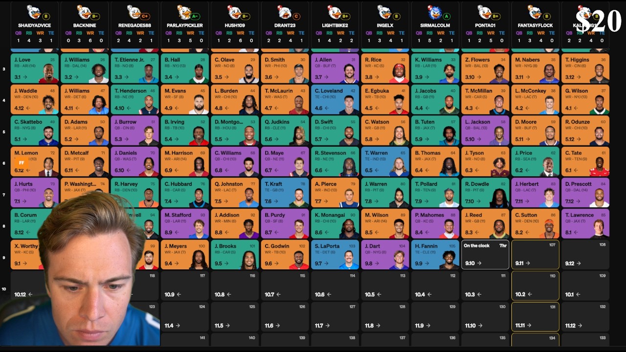 Expert Drafts a Fantasy Football Team artwork