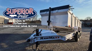 NEW 2025 RawMaxx 7x14 14K Telescopic Dump Trailer | FIRST-LOOK