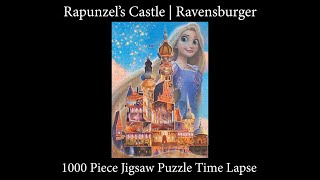 1000-piece Rapunzel Disney Castle Collection Jigsaw Puzzle by Ravensburger Time Lapse! screenshot 1