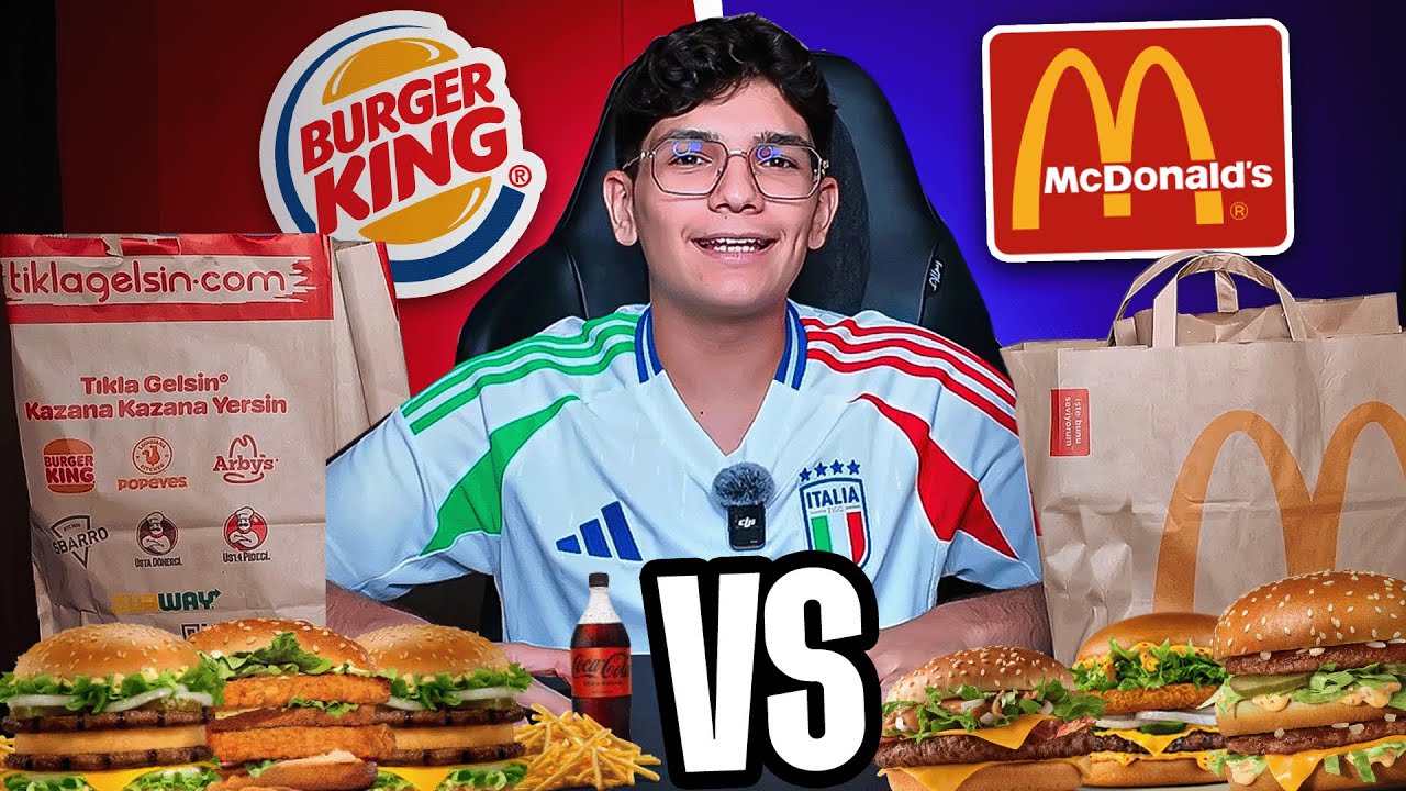 MCDONALDS VS BURGER KİNG! EN PAHALI MENÜLERİ DENEDİK !