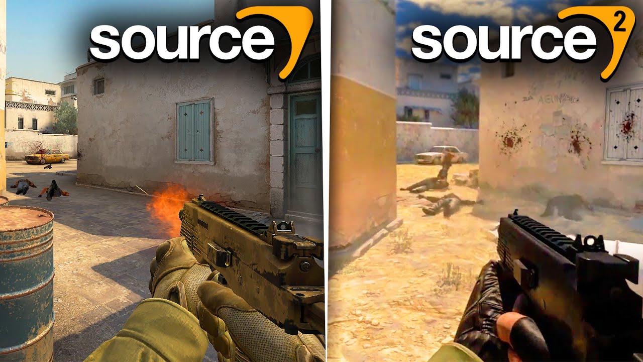 COMPARISON CSGO Source 1 vs CSGO Source 2 