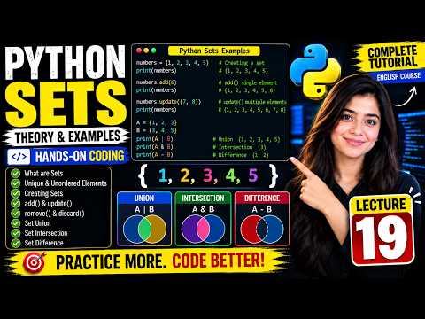 Python Full Course for Beginners | Lecture 19: Sets in Python Explained