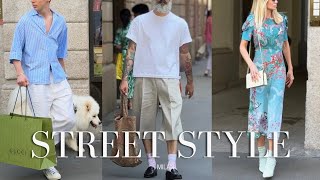 the latest street style fashion moments from Milan•inspiration for your outfit