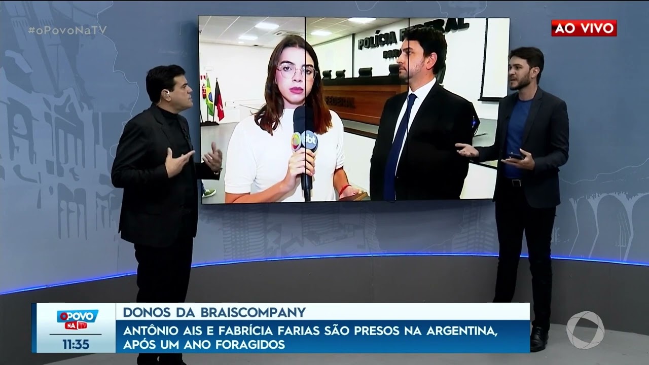 Donos da Braiscompany, Antônio Ais e Fabrícia Farias são presos após um ano foragidos - O Povo na TV