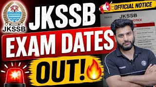 JKSSB Exam Dates Out 2026 🚨 Staff Nurse | JA | Steno Official Notice