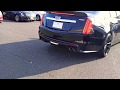 Cadillac CTS V Black Sledgehammer 640HP Pulling Into Showroom With Rev