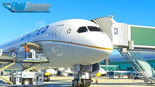 United B787-8 | San Diego - Barcelona | Full Flight | MSFS 4K