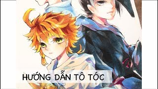 Hướng Dẫn Tô Tóc Bằng Màu Touchliit ( Fanart Promised Neverland ) | Lobeo (  Lỗ Dung ) - Youtube