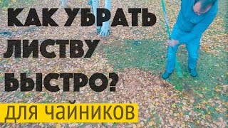 Как убрать листву быстро?  Для чайников.  Все по уму