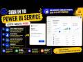 Sign in to Power BI Service