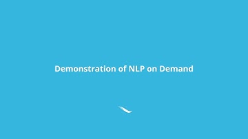 NLP for Healthcare: Demonstration of NLP on Demand