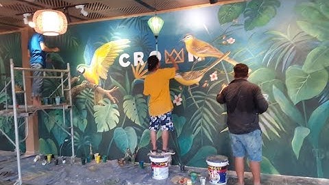 Vẽ tranh tường 2D, 3D trang trí nhà ở, quán cafe, trường mầm non