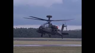 Eerste testvlucht met Apache AH-64 Echo op Woensdrecht