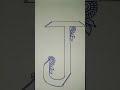 J name letter draught #crafterhome #youtubeshorts