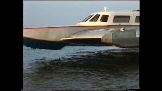 First Wing-in-Ground-Effect flight from passengers view. Come and join. Tandem Airfoil-Flairboat