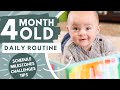 DAILY ROUTINE Of A 4 MONTH OLD Baby Schedule Milestones Tips And Tricks The Carnahan Fam DAILY ROUTINE Of A 4 MONTH OLD Baby Schedule Milestones Tips And Tricks The Carnahan Fam